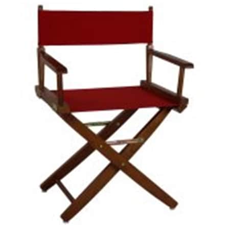 Doba-Bnt 206-04-032-11 18 in. Extra-Wide Premium Directors Chair, Oak Frame with Red Color Cover SA2691189